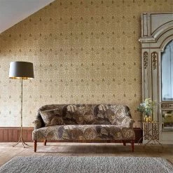 Snakeshead -Wand Meester 1 Morris Snakeshead wallpaper golden damask style library2