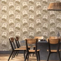 Brantwood -Wand Meester gp j baker original brantwood wallpaper brantwood woodsmoke flat