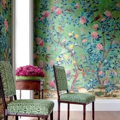 Jardin Bloom Mural 7 Jardin Bloom Mural -Wand Meester grand palace jardinbloomwp green labyrinthvelvet emerald 1