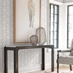 Good Vibrations -Wand Meester wallquest barclay butera living in style shibori fabric wallpaper 2